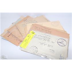 LOT OF GERMAN NAZI MILITARY LETTERS (12QTY)