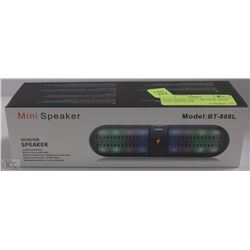 BLUETOOTH "PILL" SPEAKER WITH LED LIGHTS FOR