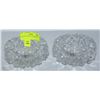 Image 1 : 2 HEAVY CRYSTAL ASHTRAYS