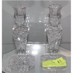 SET OF PINWHEEL CANDLESTICKS 6"HIGH