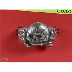 GERMAN TANK DIVISION SKULL HEAD WWII RING SIZE 9