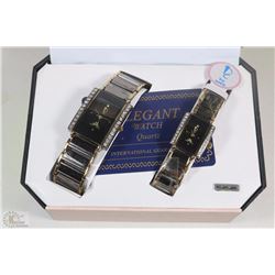 LADIES & MENS MATCHING WATCH SET BY DOCE QUARTZ