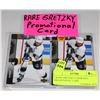 Image 1 : 2 RARE GRETZKY CARDS INCL PROMOTIONAL CARD