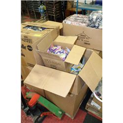 PALLET OF PARTY STREAMERS, BIRTHDAY CANDLES, &