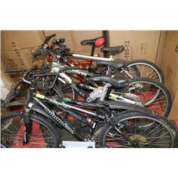 LOT OF 5 BIKES INCLUDING; IRONHORSE 6061 ALUMINUM