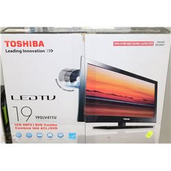 TOSHIBA 19"  HDTV/DVD COMBO MODEL #SLV411U