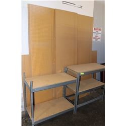 PALLET WITH WOOD WITH METAL HEAVY DUTY  SHELVING