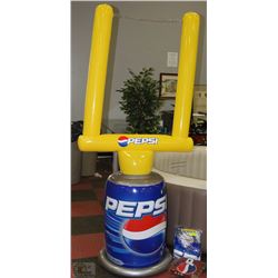 2 INFLATABLE PEPSI CAN WITH GOAL POSTS AND 2