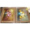 Image 1 : SET OF 2 FRAMED OIL PAINTINGS 19"WX15"H