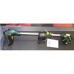 YARDWORKS CORDLESS GRASS TRIMMER WITH CHARGER