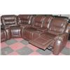 Image 3 : NEW DELUXE BROWN LEATHERETTE RECLINING 3 PC