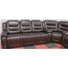 Image 5 : NEW DELUXE BROWN LEATHERETTE RECLINING 3 PC