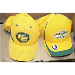 2 NEW EDMONTON ESKIMO CAPS