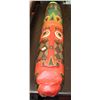 Image 1 : #2) TIKI STYLE WOOD CARVED WALL MASK 40" LONG