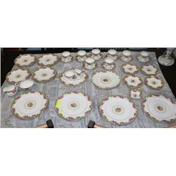 45 PIECESOF PARAGON TAPESTRY ROSE FINE BONE CHINA
