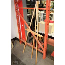 WOODEN PICTURE FRAME EASEL 21.5"W X 63"H