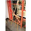 Image 1 : WOODEN PICTURE FRAME EASEL 21.5"W X 63"H