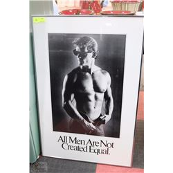 FRAMED ALL MEN ARE NOT CREATED EQUAL PICTURE