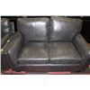 Image 2 : NEW CHARCOAL LEATHERETTE SOFA AND LOVE SEAT