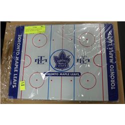 TORONTO MAPLE LEAFS GLASS CHEESE , DISPLAY TRAY OR