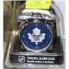 Image 1 : NEW MAPLE LEAFS OFFICIAL NHL TWIN BELL ALARM CLOCK