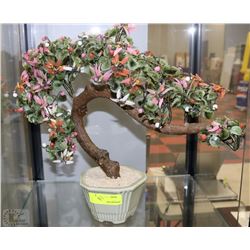 NATURAL STONE TREE ORNAMENT