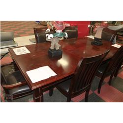 NEW CHERRYWOOD KITCHEN TABLE WITH LEAF , 4 SIDE