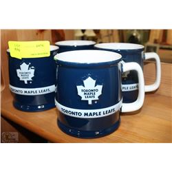 SET OF 4 TORONTO MAPLE LEAFS COFFEE MUGS ON CHOICE