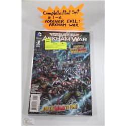 COMPLETE SET #1-6 FOREVER EVIL ARKHAM WAR  COMIC