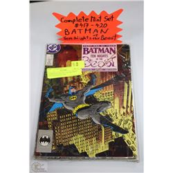 COMPLETE SET #417-420 BATMAN TEN NIGHTS OF THE
