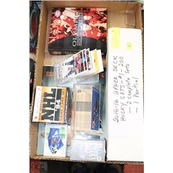 LOT OF HOCKEY AND BASEBALL CARDS AND SETS