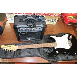 ROBSON ELECTRIC GUITAR WITH CASE AND MATCHING AMP