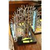 Image 1 : JEWELRY TREE WITH VARIETY OF NECKLACES