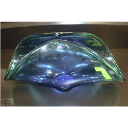 MURANO ROLLED EDGE GLASS DECORATIVE DISH
