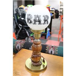 VINTAGE ROUND BAR LIGHT LAMP