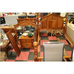 QUEEN SIZE 4 POST BED  7 PC BEDROOM SUITE