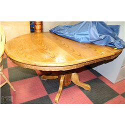 SOLID WOOD KITCHEN TABLE 59"X42"X30"H