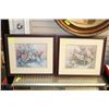 Image 1 : SET OF 2 FRAMED SIGNED LTD EDITION FLORAL PRINTS
