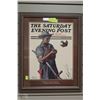 Image 1 : FRAMED 19 X 23 1923 SAT EVENING POST COVER