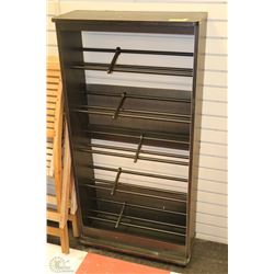 BLACK 5-TIER MEDIA STAND 25L X 10W X 50H