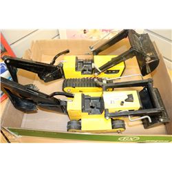 2 OLD TONKA BULLDOZERS