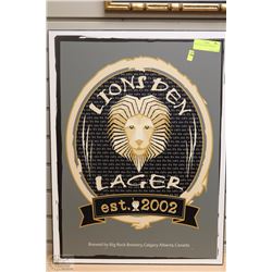 BIG ROCK BREWERY BEER SIGN