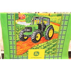 VINTAGE JOHN DEERE BLANKET 53"X48"