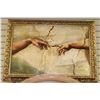 Image 1 : HANDS TOGETHER FRAMED PAINTING - 34" X 30"H