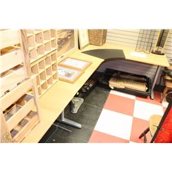 IKEA  BEKANT CORNER DESK BIRCH VENEER