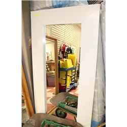 LARGE WHITE FRAME MIRROR 75"X37"