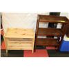 Image 1 : TWO ASSORTED WOOD SHELVES