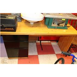 3 DRAWER PINE DESK 24"X59"X30"H