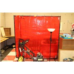 STEINER WELDING SCREEN WITH FRAME AND EXTRA SCREEN