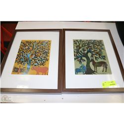 PAIR OF FRAMED ART PICTURES